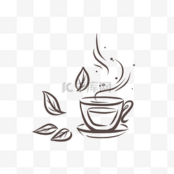 茶茶具图片_手绘风茶叶茶具装饰