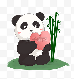 熊猫送爱心