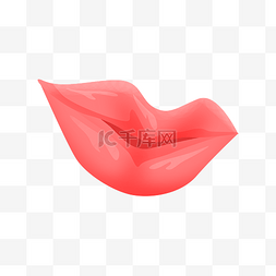 红色的嘴唇插画