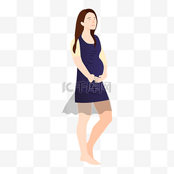 孕妇哺乳图片_免扣卡通人物母亲