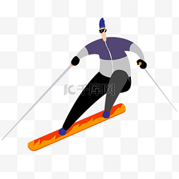 滑雪运动员图片_冬季运动滑冰运动员
