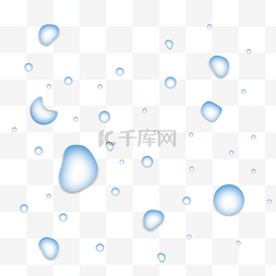 下雨效果蓝色图片_蓝色水珠