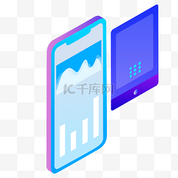 蓝色办公科技图片_蓝色的电子手机屏幕