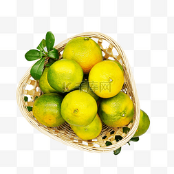 新鲜水果素材图片_绿色橘子新鲜水果