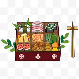 料理食盒图片_美味的日本osechi ryori料理