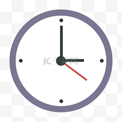 刻度时间图片_灰色时间钟表插画