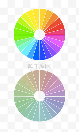 樱花色系色卡图片_圆形色卡