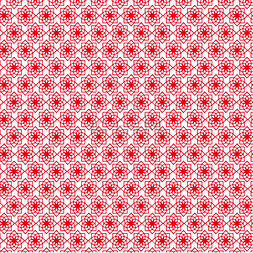中式红色花朵底纹背景