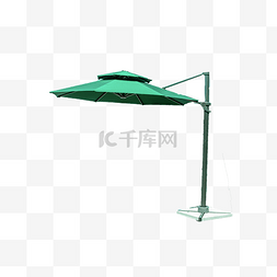 室外遮阳伞图片_简约绿色的遮阳伞