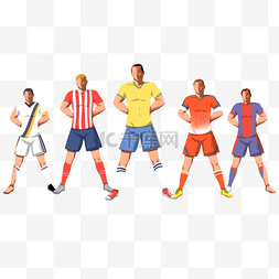 卡通手绘风亚洲杯世界足球日插画