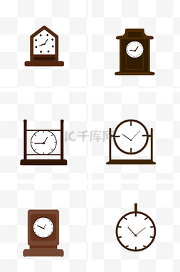 棕色钟表时间