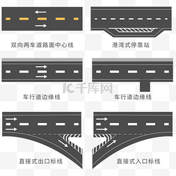 公路标志图片_交通标线