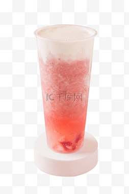 芝士奶盖图片_饮品草莓奶泡芝士奶盖果汁