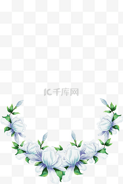 环形山地表图片_夜来香白色栀子花环形花朵装饰边