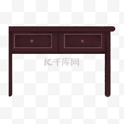 一个木制桌子