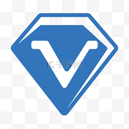 vip用户图标图片_蓝色线性理财APP图标