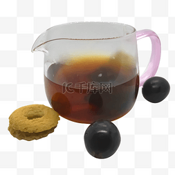 下午茶饼干图片_红茶饼干水果下午茶