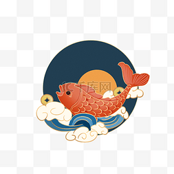 中式国潮锦鱼