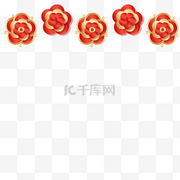 中式花朵装饰