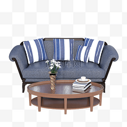 客厅文艺小型沙发