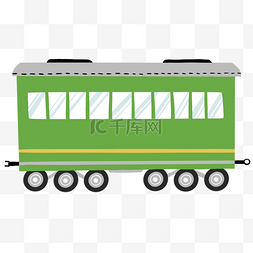 绿色火车车厢