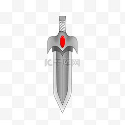 古代图片_白色金属古代刀剑造型