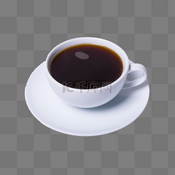 圆润图片_白色立体咖啡餐具元素