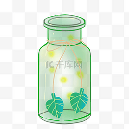 绿色透明玻璃瓶