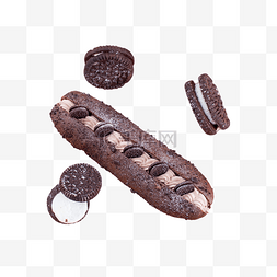 芝士培根面包图片_巧克力面包点心甜品奥利奥