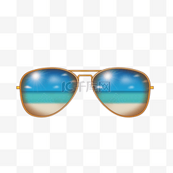 海边太阳眼镜创意墨镜