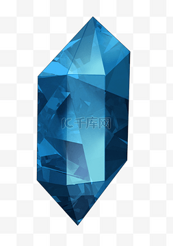 蓝钻石图片_PNG水晶钻石元素