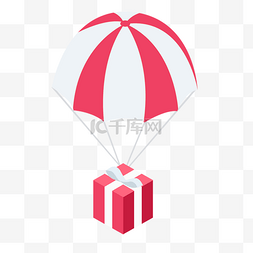 包装礼盒红色图片_卡通红色的气球