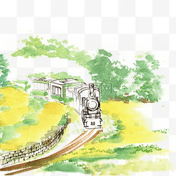火车写实图片_开往春天的火车