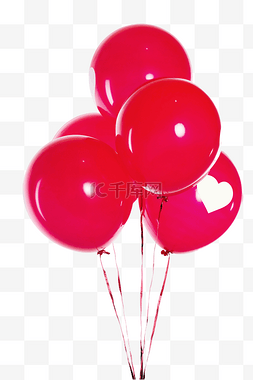红色气氛球图片_情人节红色气球