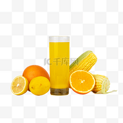 玉米水果果蔬汁