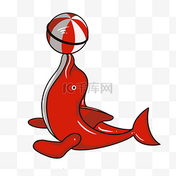 红色海豚