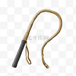 麻绳绳子图片_写实马鞭鞭子
