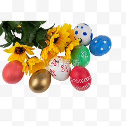 复活节节日彩蛋花朵