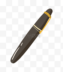 高档黑色图片_黑色钢笔高档钢笔