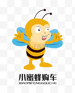 logo蜜蜂图片_黄色小蜜蜂LOGO