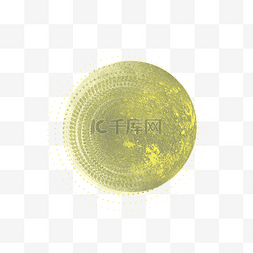 科技感感素材图片_黄色圆点状地球