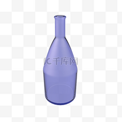 精美玻璃瓶图片_精美紫色玻璃瓶