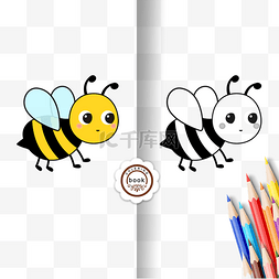 honeybee clipart black and white 小蜜蜂线