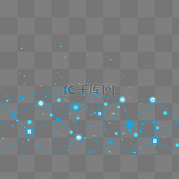 蓝色电路科技图片_蓝色点线网状