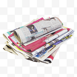 垃圾分类废报纸