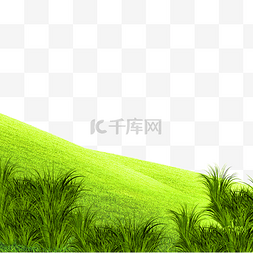 绿色山坡草地图片_绿色山坡草地