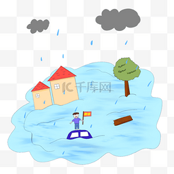 抗洪防洪图片_暴雨洪水