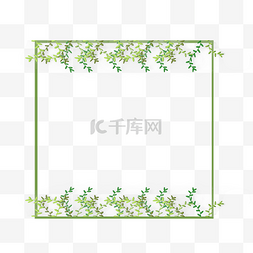 梦幻天空图片_花草边框绿荫