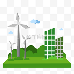 风车环保图片_节能减排风车环保