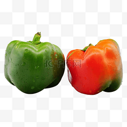 绿色红色菜椒